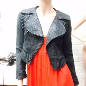 Yigal Azouel Leather  Biker Jacket